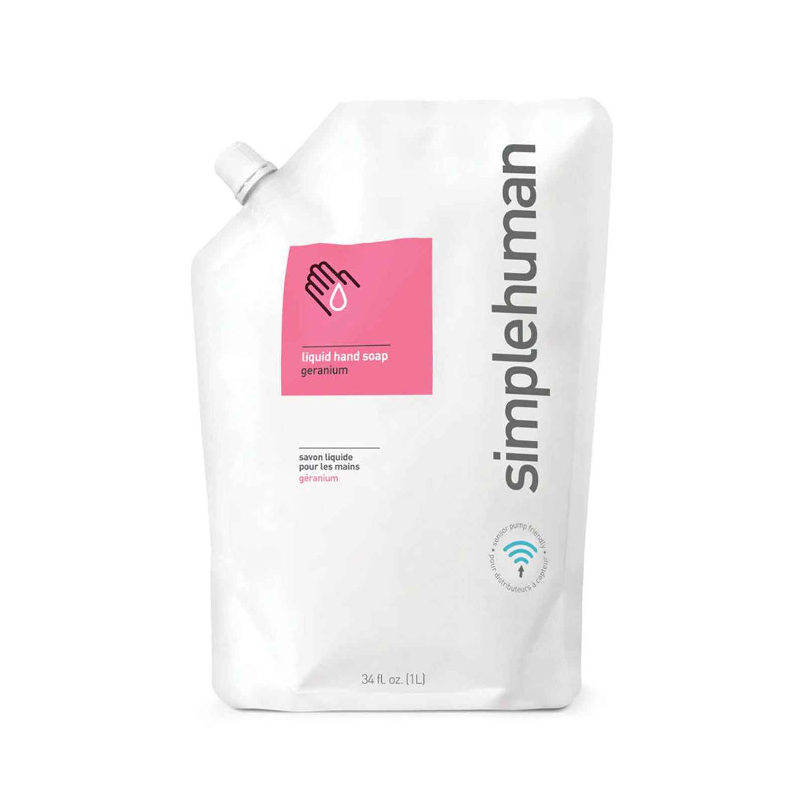 Liquid Hand Soap_Geranium_Refill Pouch 1L SIMPLE HUMAN